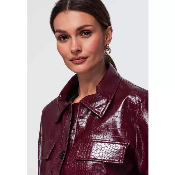 Dámska bunda OMBRE OW-JAFL-0145 BURGUNDY 