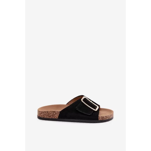  Dámske šľapky BOTO 26SD21-100 BLACK 