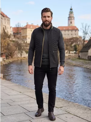 Pánska ľahká vesta ALPINE PRO BERF 3 BLACK