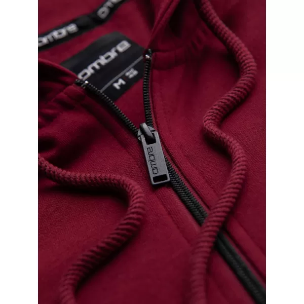  Pánska mikina OMBRE OM-SSZP-0256 RED 