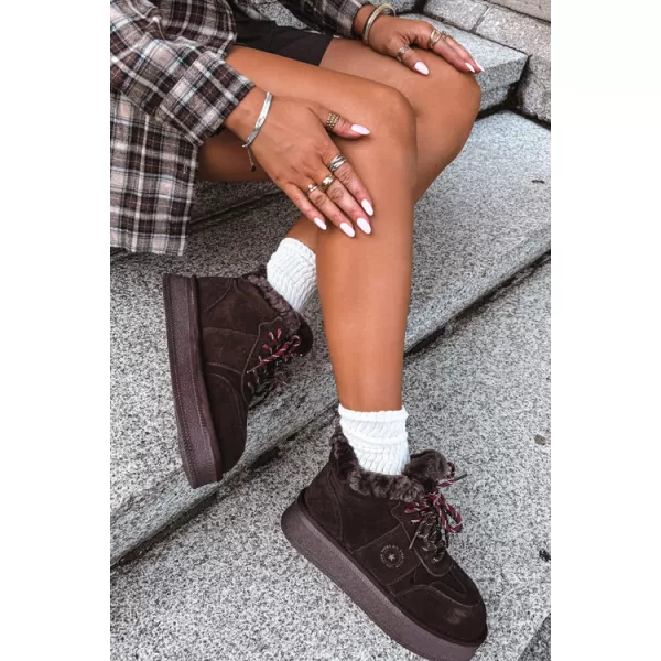  Dámske snehule BIG STAR SHOES UU274312 CHOCOLATE 