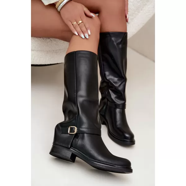  Dámske čižmy BOTO 5858 BLACK 