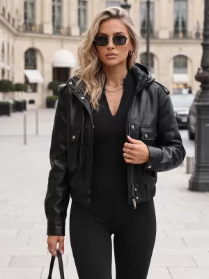 Dámska bunda DSTREET TY5876 ČIERNA