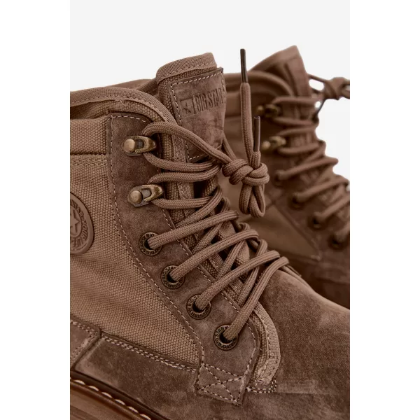  Pánske členkové topánky BIG STAR SHOES UU174253 BEIGE 