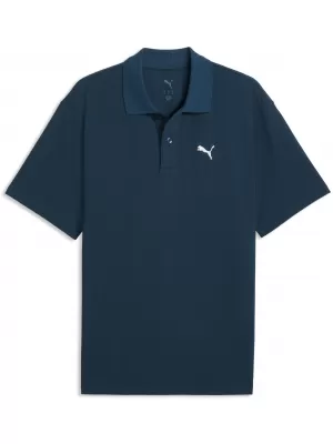 Pánske tričko s golierom PUMA WARDROBE ESS PIQUE RELAXED POLO 62965736 MIDNIGHT PETROL