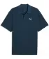 Pánske tričko s golierom PUMA WARDROBE ESS PIQUE RELAXED POLO 62965736 MIDNIGHT PETROL