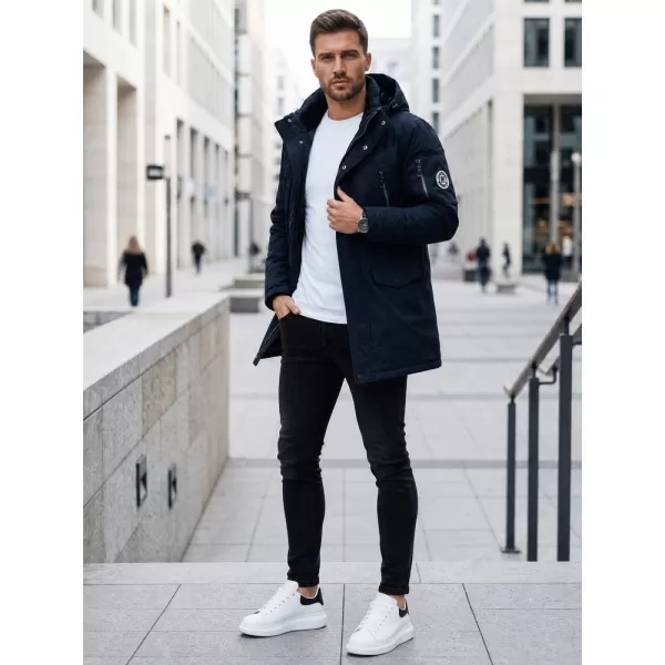  Pánska bunda DSTREET TX5106 TMAVO MODRÁ 