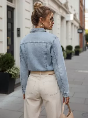 Dámska košeľa DSTREET DY0489 MODRÁ