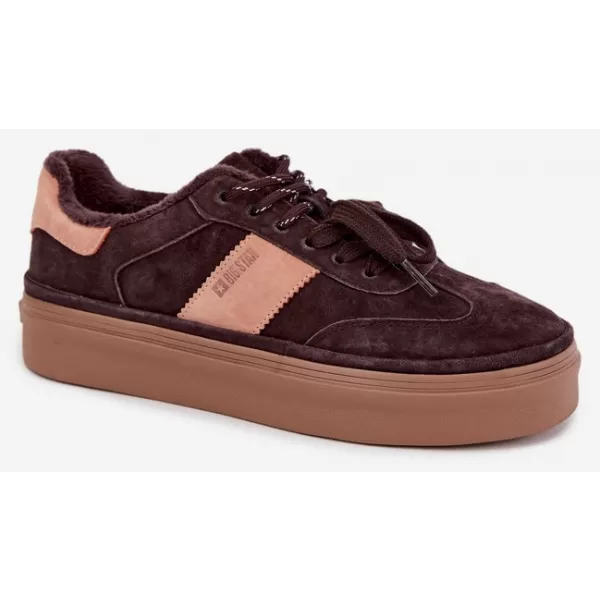  Dámske tenisky BIG STAR SHOES UU274770 BROWN/BEIGE SHADOWS 