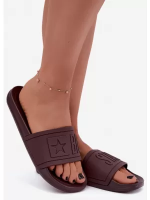 Dámske šľapky BIG STAR SHOES UU274072 HNEDÁ
