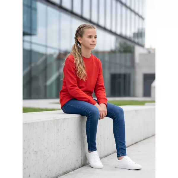  Detská mikina MALFINI CREW 427 ČERVENÁ 