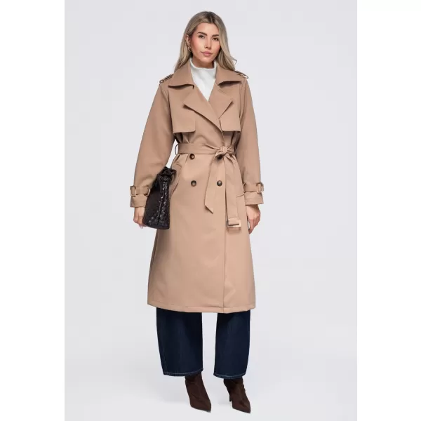  Dámsky kabát OMBRE OW-CT-E0003 BEIGE 