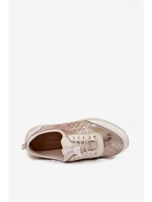 Dámske poltopánky D&A GR61-5990 BEIGE