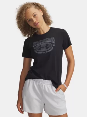 Dámske tričko UNDER ARMOUR W VARSITY SS 6010592-001 ČIERNA