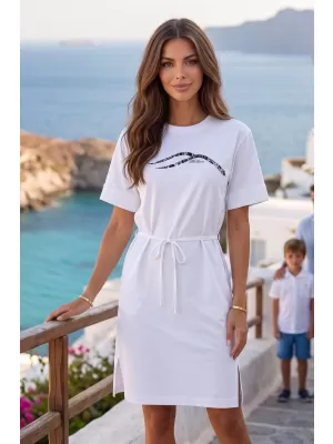 Dámske šaty ALTISPORT ALW001816 BIELA
