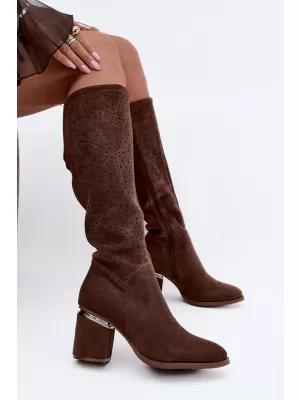 Dámske čižmy S.BARSKI HY62-8122 BROWN