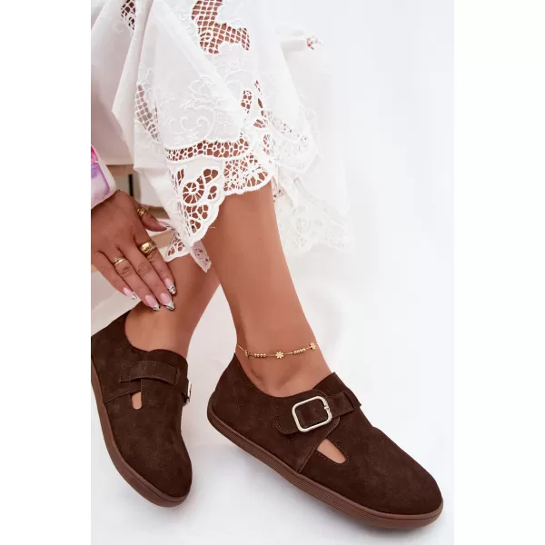  Dámske poltopánky BOTO JH578 BROWN 