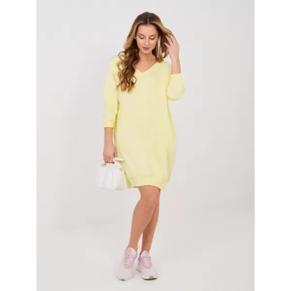  Dámske šaty BASIC FEEL GOOD RV-SK-7203.35P BRIGHT YELLOW 