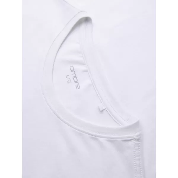  Pánske tričko OMBRE OM-TSPT-0299 WHITE 