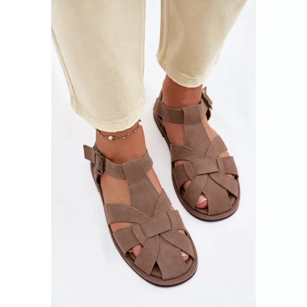  Dámske sandále BIG STAR SHOES TT274250 BEIGE 