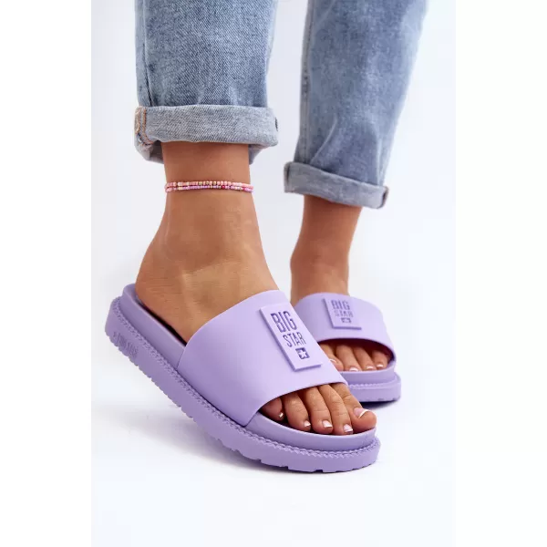  Dámske šľapky BIG STAR SHOES LL274426 VIOLET 