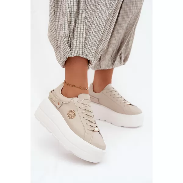  Dámske tenisky D&A LR61-7095 BEIGE 