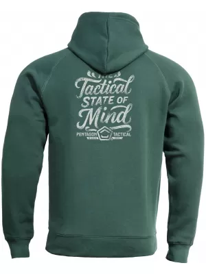Pánska mikina PENTAGON PHAETON HOOD STATE OF MIND K09021-ST SPRINGBOK GREEN