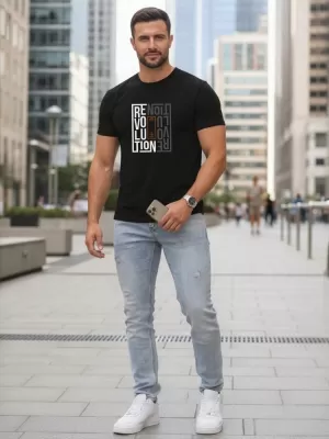 Pánske tričko DSTREET NX0143R-BK ČIERNA