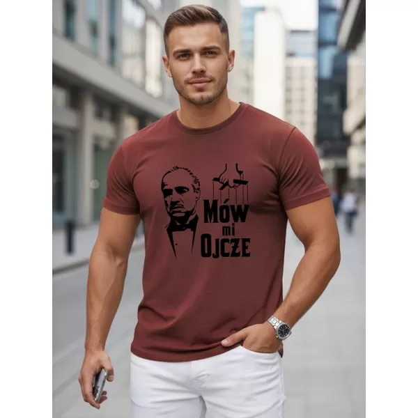  Pánske tričko DSTREET NX5145R-BU BORDO 