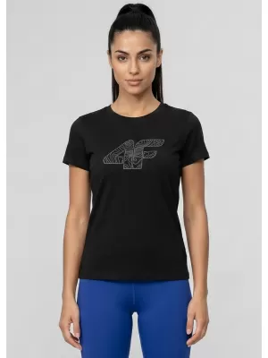 Dámske tričko 4F WMM00TTSHF3309 DEEP BLACK