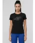 Dámske tričko 4F WMM00TTSHF3309 DEEP BLACK