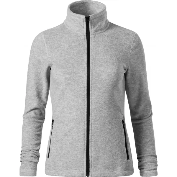  Dámska micro fleece mikina MALFINI FACTOR 853 STRIEBORNÝ MELÍR 