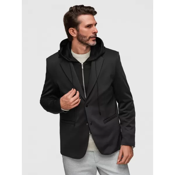  Pánske sako OMBRE M168 BLACK 