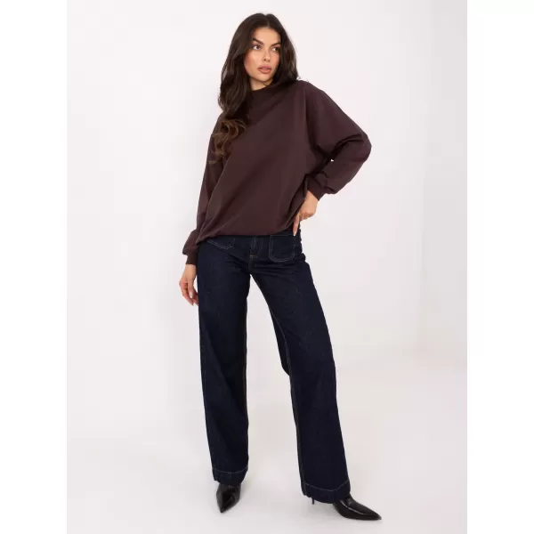  Dámska mikina BASIC FEEL GOOD RV-BL-5185.70P DARK BROWN 