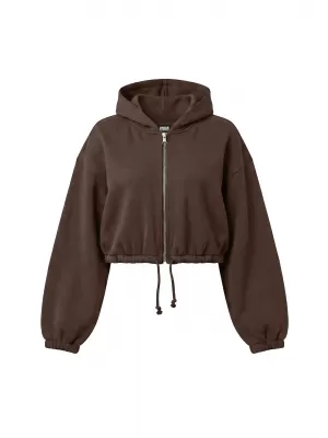 Dámska mikina URBAN CLASSICS TB8635-14274 CHOCOLATE BROWN
