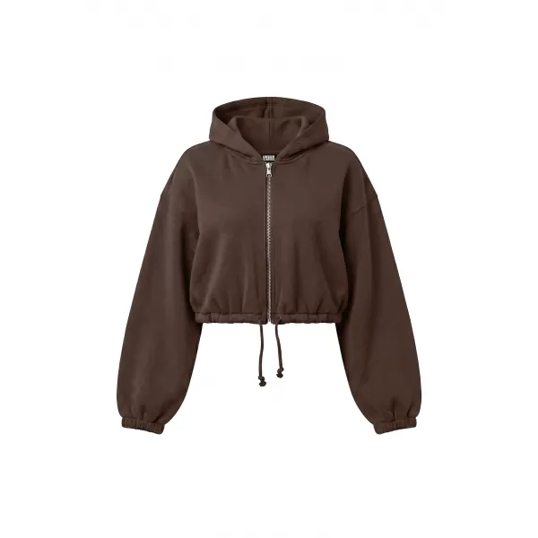  Dámska mikina URBAN CLASSICS TB8635-14274 CHOCOLATE BROWN 