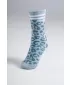 Crew ponožky s leopardím vzorom NEBBIA PRIMAL 106 BLUE LEOPARD