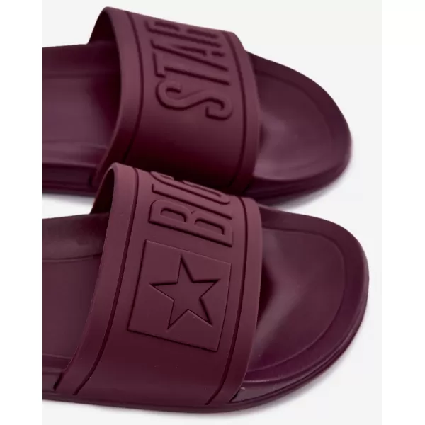  Dámske šľapky BIG STAR SHOES UU274070 VÍNOVÁ 