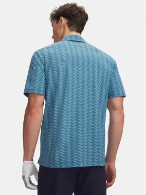 Pánske polo UNDER ARMOUR UA DRIVE CHILL PRINTED POLO 6009724-466 MODRÁ
