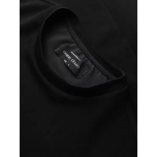  Pánska mikina OMBRE OM-SSNZ-0273 BLACK 