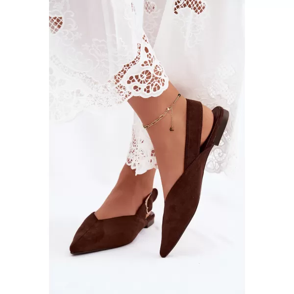  Dámske baleríny BOTO 9755 BROWN 