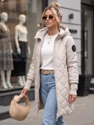 Dámska bunda DSTREET TY5864 SVETLO ŠEDÁ