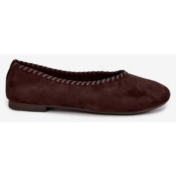  Dámske baleríny BOTO 9897 BROWN 