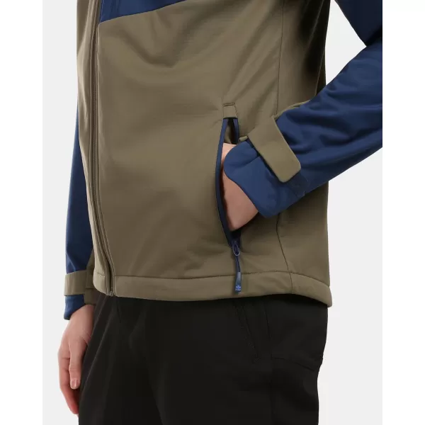  Pánska softshellová bunda KILPI ONTAVIO-M 1M0112KI KHAKI 