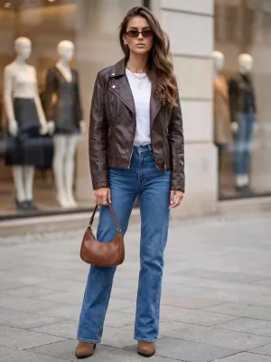 Dámska bunda DSTREET TY5729 HNEDÁ