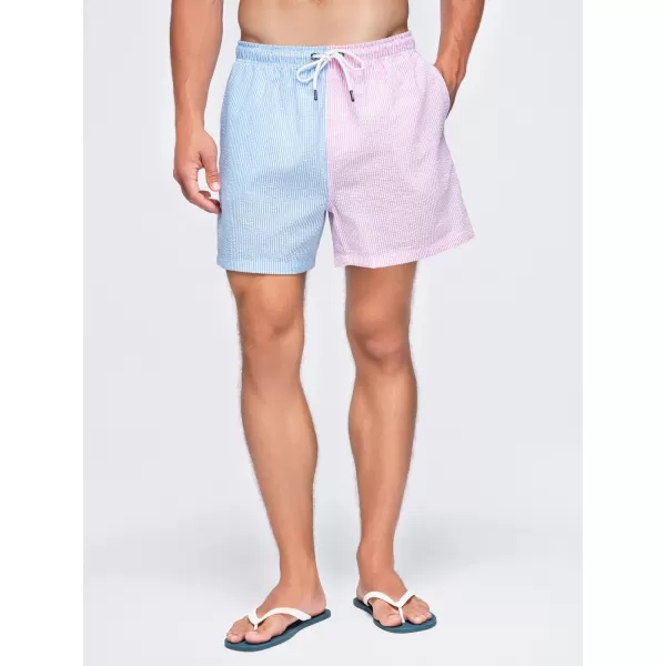  Pánske kraťasy OMBRE OM-SRSS-0215 BLUE AND PINK 