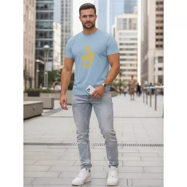 Pánske tričko DSTREET NX0138R-SK SVETLO MODRÁ 