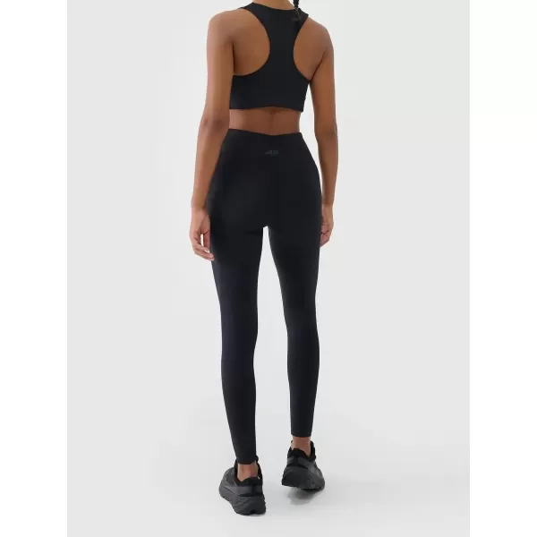  Dámske legíny 4F WAW25TTIGF242 DEEP BLACK 