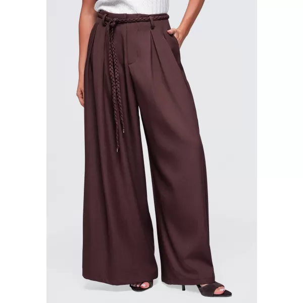  Dámske nohavice OMBRE OW-PA-E0018 BROWN 