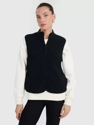 Dámska vesta 4F WAW25TVESF155 DEEP BLACK